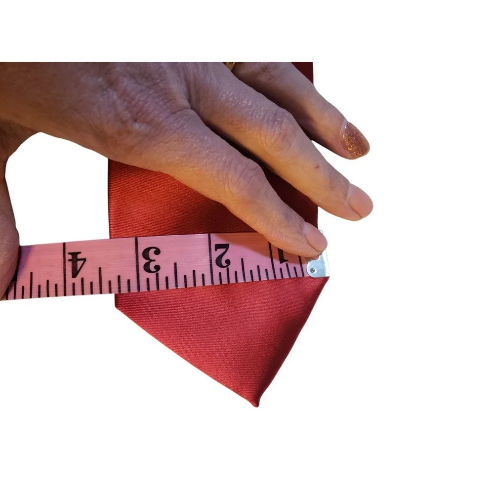 Arrow Mens Tie Necktie Designer Luxury‎ Solid Red Satin Formal Power Preppy